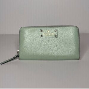 Kate Spade Mint Green Leather Wallet